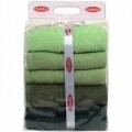 Set 4 prosoape de maini, Hobby, 70x140 cm, 100% bumbac, verde