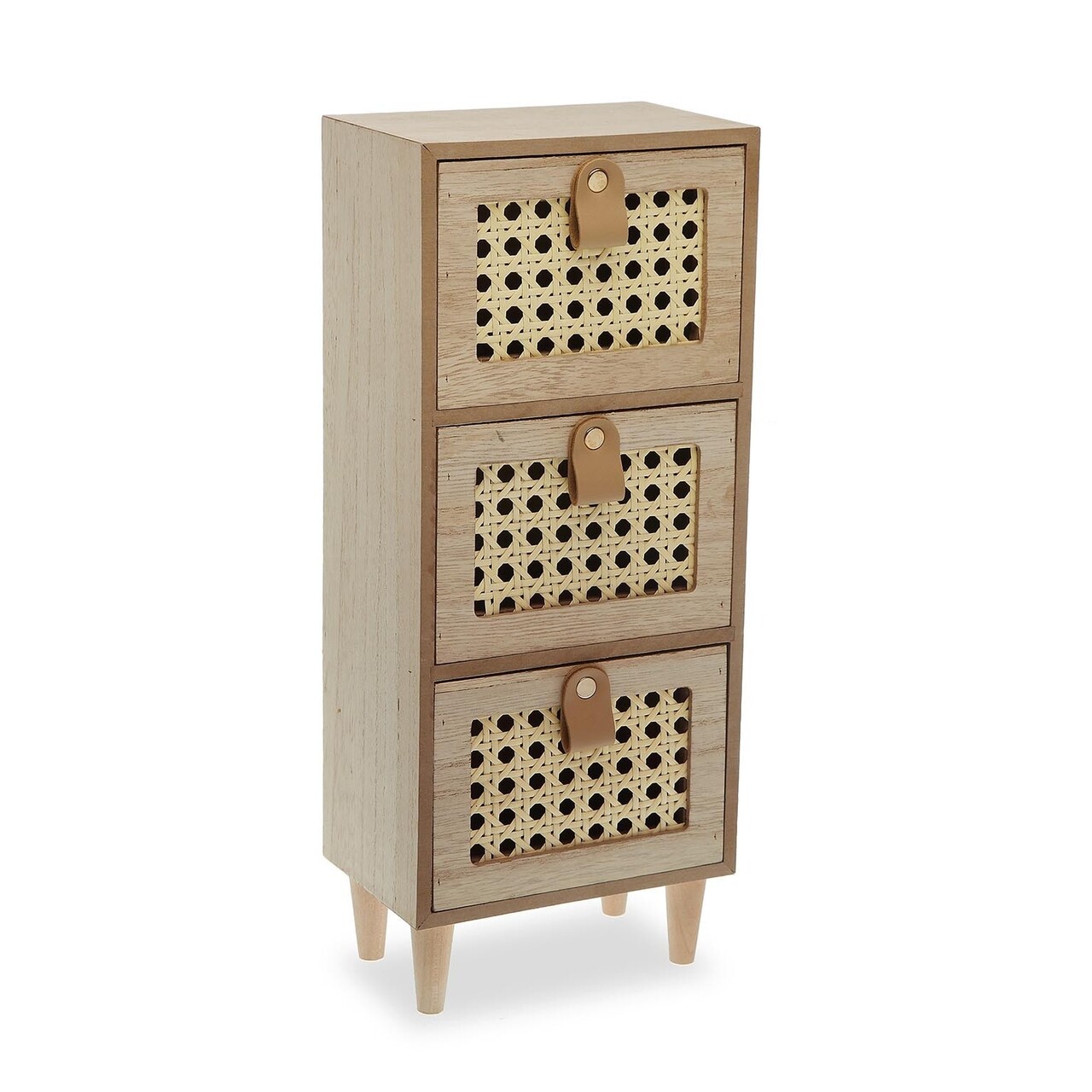 Rattan Ékszerdoboz, Versa, 14 x 10 x 34 cm, barna