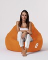 Bean Bag Babzsák, Ferndale Premium XXL, 115x130 cm, vízhatlan poliészter, narancssárga