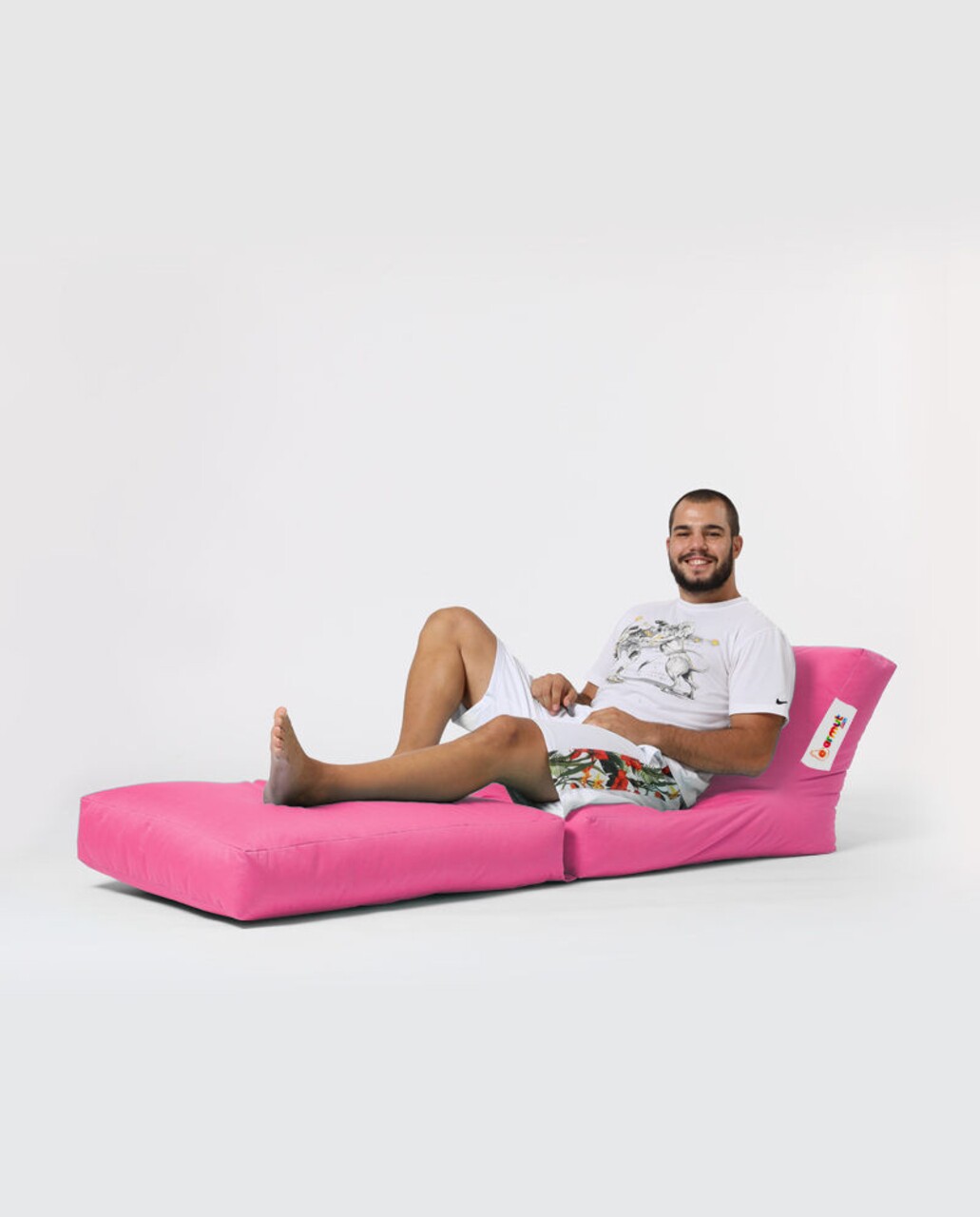 Siesta kihúzható fotel, ferndale bean bag, 55 - 180 cm, vízhatlan poliészter, rózsaszín