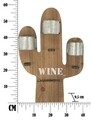 Suport pentru sticle de vin Cactus, Mauro Ferretti, 3 sticle, 40 x 58 cm, fier/MDF