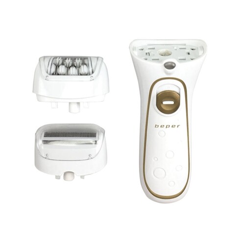 Epilator reincarcabil 2 in 1 3BEPI001, Beper, 2 viteze, 2 capete interschimbabile