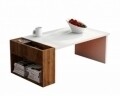 Masuta pentru living, Wooden Art, View White Walnut, 95x50x34 cm