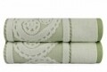 Set 2 prosoape de maini, Hobby, Hurrem, 50x90 cm, 100% bumbac, verde