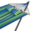 Hammock Kerti/terasz függőágy, 200 x 100 cm, kék/zöld