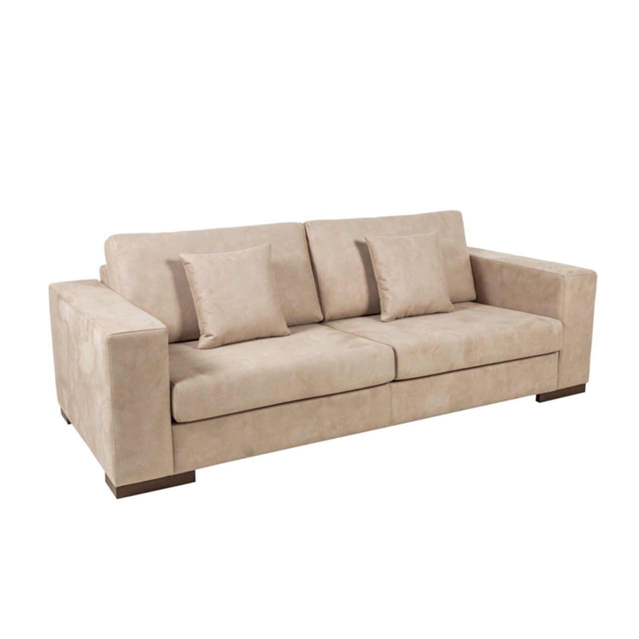 Newplus kihúzható kanapé, ndesign, 3 személyes, 220x95x85 cm, fa, krémszín