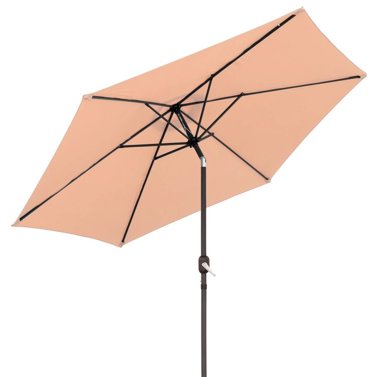Monty Terasz/kerti napernyő, Ø 300 cm, Ø38 mm, szélelleni rendszer, billenő és kurblival, alumínium, bézs színű