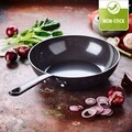 Wok Serpenyő, Greenpan, Craft, 28 cm Ø, 3.6 L, edzett alumínium/rozsdamentes acél