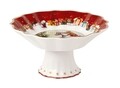 Villeroy & Boch, Toy's Fantasy Footed Bowl Tortatál tallpal, 14,5 cm, prémium porcelán, kézzel festett