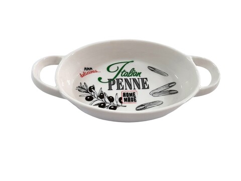 Penne oval Sütőedény sütőbe, 20.5x12x3.5 cm, porcelán