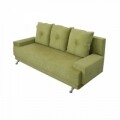 Canapea extensibila Roma Lux Green 205x90x86 cm, cu lada de depozitare