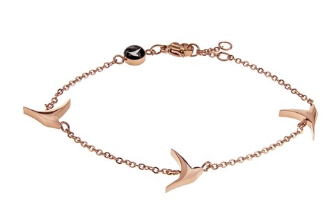 Bratara, Emily Westwood, Rose Gold Birds, inox, auriu