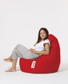 Bean Bag Puff fotel, Ferndale Drop L, 80 x 80 cm, vízhatlan poliészter, piros