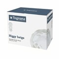 Tognana 18 darabos Étkészlet, Cappettata Higy Beige, porcelán, színes