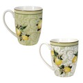 Set 2 cani Limoni, Brandani, 250 ml, portelan New Bone China