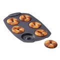 Forma de copt mini gogosi, Tefal, PerfectBake J5734602, 21 x 29 cm, aluminiu reciclat, negru/maro