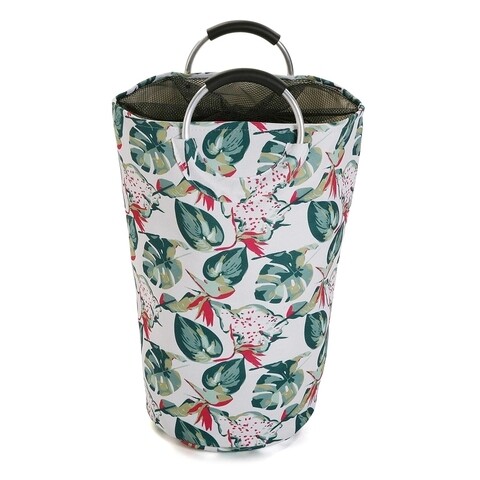 Cos pentru rufe/depozitare, Versa, Flowers, 40 L, bumbac, multicolor