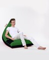 Bean Bag Ferndale Babzsák, Pyramid Double Color, 145 cm, vízhatlan poliészter, zöld/fekete