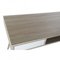 DKD Home Decor Íróasztal, 120 x 60 x 74.5 cm, mdf/fém, fehér/természetes