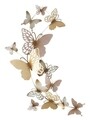 Decoratiune de perete Butterflies Light Pink, Mauro Ferretti, 59.5x111.5 cm, fier, multicolor