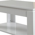 Shelf Shiny Dohányzóasztal, Comforty, 104x56x47 cm, csillogó fehér