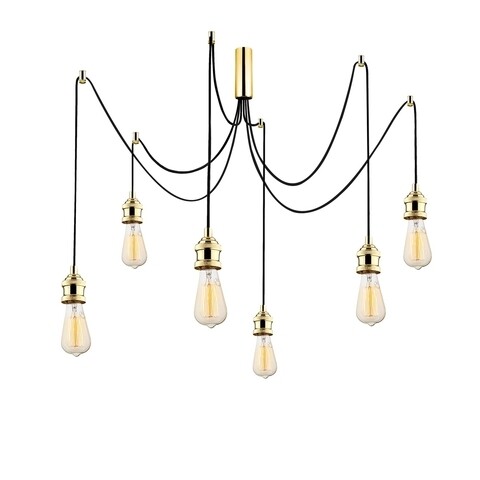 Candelabru Kabluni MR - 913, Opviq, 126 x 102 cm, 6 x E27, 100W, auriu