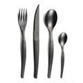 Set tacamuri, 16 piese, Lou Laguiole, Jet Vintage, inox, negru