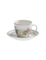 4 db-os csésze kávés tányérral, Nonna Rosa S, Brandani, 90 ml, porcelán