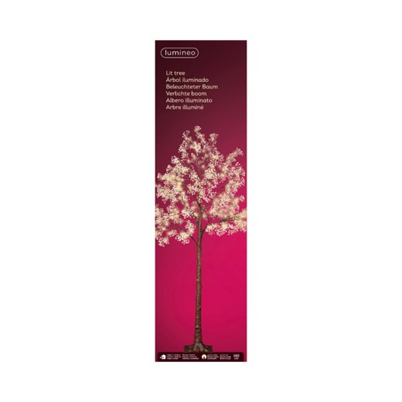 Tree Gypsophila Fénydekoráció, Lumineo, H180 Cm, 180 LED, Meleg Fény