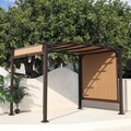 Gazebo Kerti pavilon, Shadow, L.360 l.269 H.225 cm, acél, barna/bézs