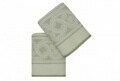 Set 2 prosoape de maini, Hobby, Hurrem, 50x90 cm, 100% bumbac, verde