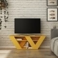 Comoda TV, Homitis, Pipralla - Mustard, 40x110x30 cm