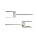 Set 2 rafturi pentru perete Fork, Decortie, 75x22x14 cm, alb