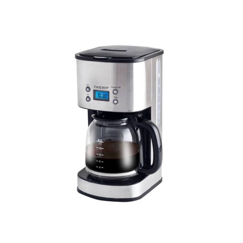 Cafetiera electrica 90.52, Beper, 1000 W, 1.5 L, afisaj digital cu timer