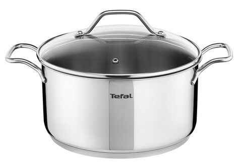 Fazék fedővel, Tefal, Intuition, indukcióhoz, 2,9 L, 20 cm Ø, rozsdamentes acél