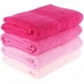 Set 4 prosoape de maini Pink Delight, Hobby,  50 x 90 cm, 100% bumbac, roz