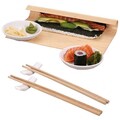 Set 7 piese pentru sushi Excellent Houseware, portelan, alb