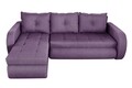 Siena Lux Purple megfordítható saroksarok 243x141x81 cm, tárolódobozzal