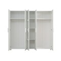 Dulap cu oglinda pentru haine Victoria - White, Vella, 220x50x201 cm