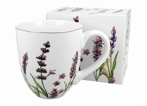 Duo Bögre, Lavender, Jumbo XXL, 0.9 L, porcelán, színes