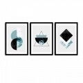 Set 3 tablouri decorative, Alpha Wall, Rebirth, 36x51 cm