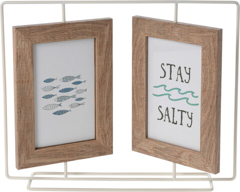 Rama foto Stay salty, 32.5x5x26.5 cm, lemn