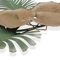 Tropical Leaves Fali dekoráció, Versa, 88.9x48.3 cm, fém