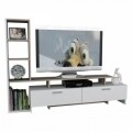 Comoda TV, Wooden Art, Simal White Cordoba, 168.2x120x29.5 cm