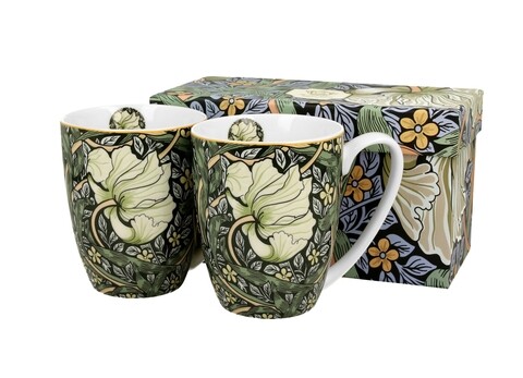 2 db Bögre, DUO, William Morris - Pimpernel, 380 ml, porcelán, színes