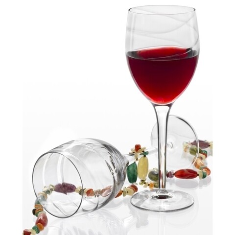 Set 4 pahare vin Romantica Flute, Luigi Bormioli, 266 ml, sticla cristal, transparent