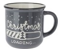 Christmas Loading Bögre, 420 ml, porcelán, szürke