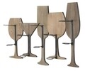 Suport pentru sticle de vin Glass, Mauro Ferretti, 5 sticle, 71 x 41.5 cm, fier/MDF