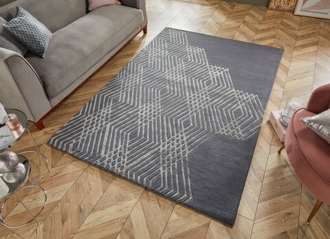 Diamond Grey Szőnyeg, Flair Rugs, 160 x 230 cm, poliészter, szürke