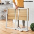 Dolenkaf InnovaGoods Összecsukható íróasztal, 80x75x45 cm, MDF/vas, fehér